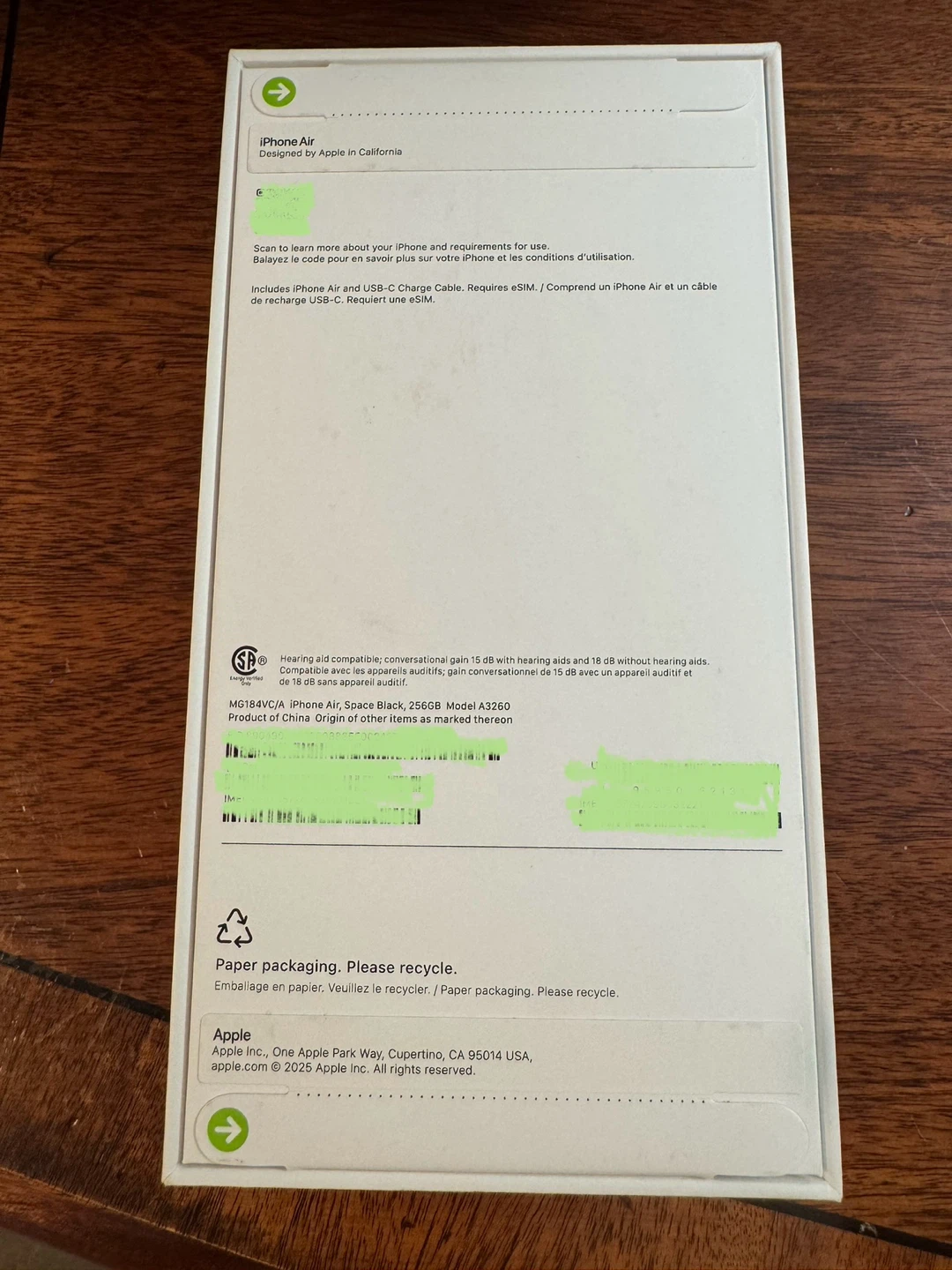 Apple iPhone Air 256GB Space Black - photo 2