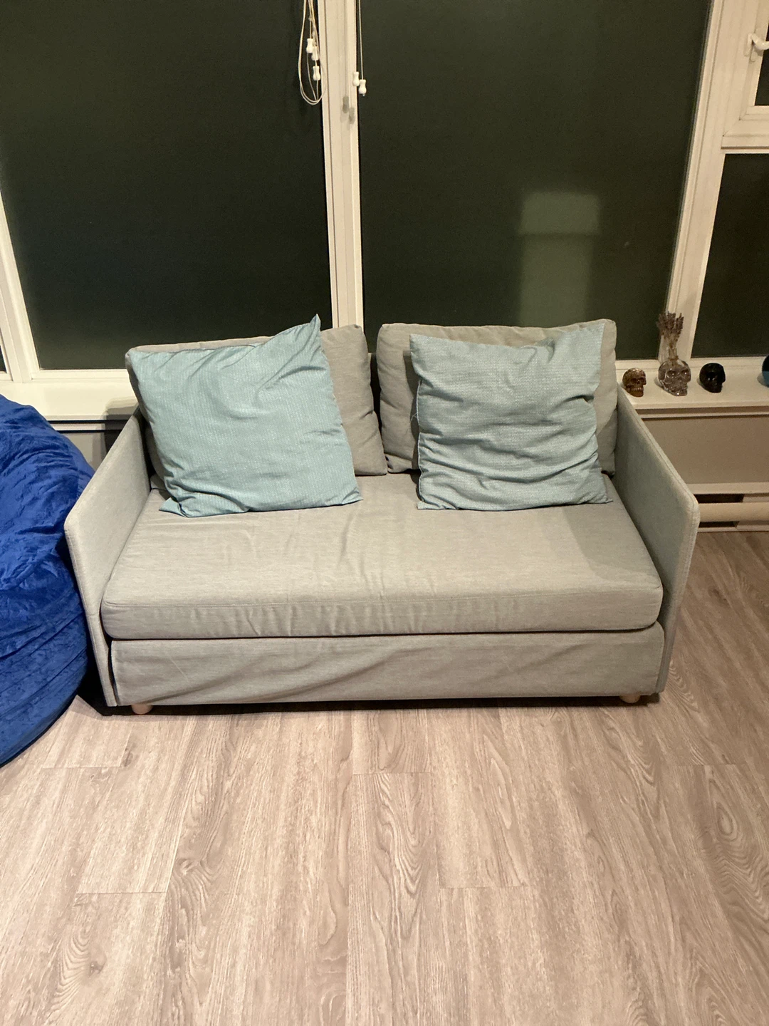 Grey Two-Seater Sofa