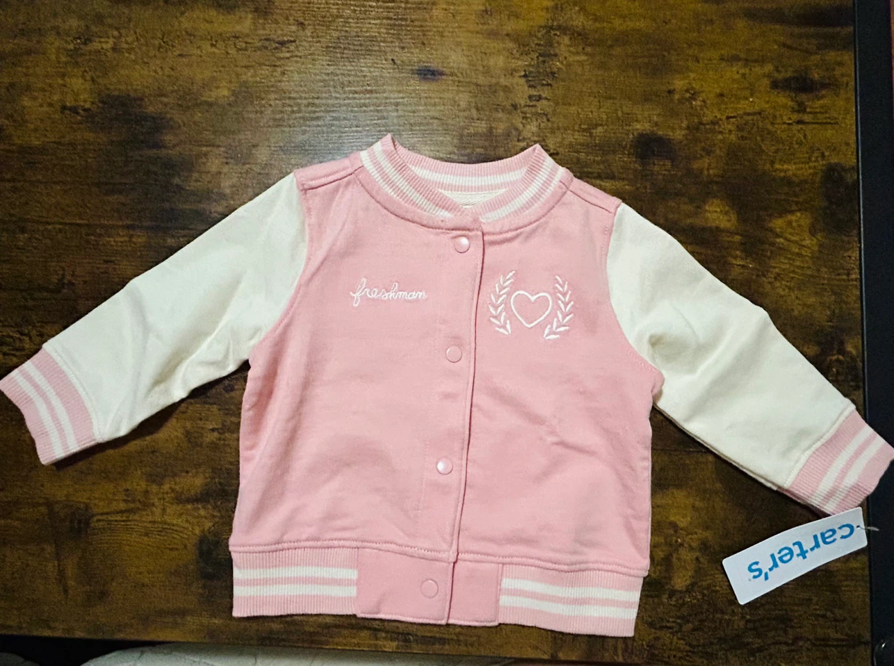 Carter's Pink Varsity Jacket