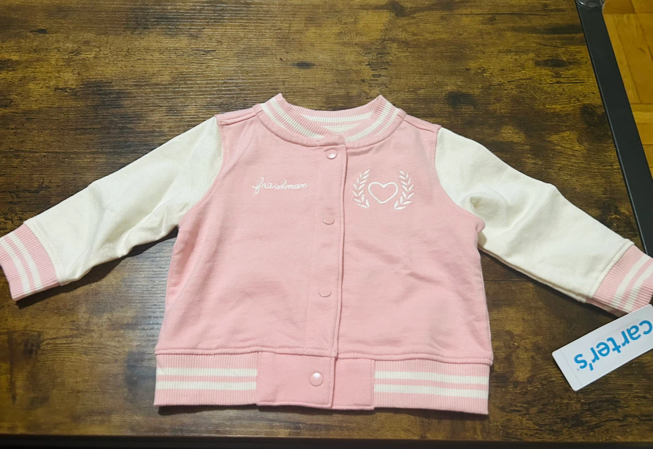 Carter's Pink Varsity Jacket - photo 2