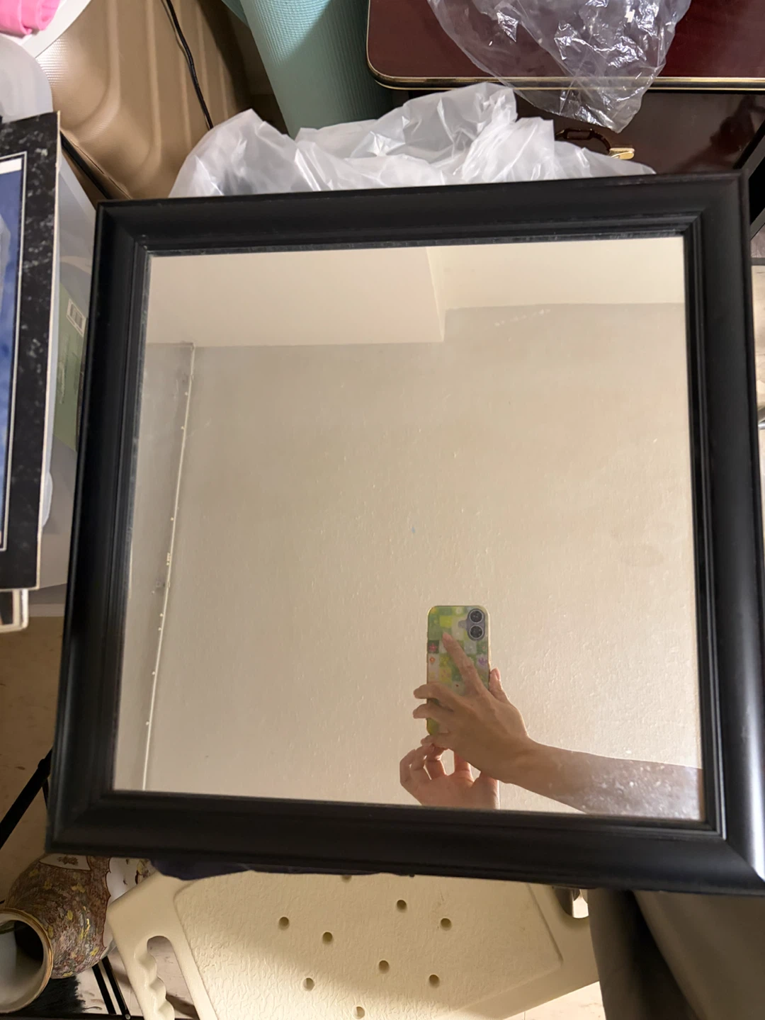 Frame Black Square Mirror