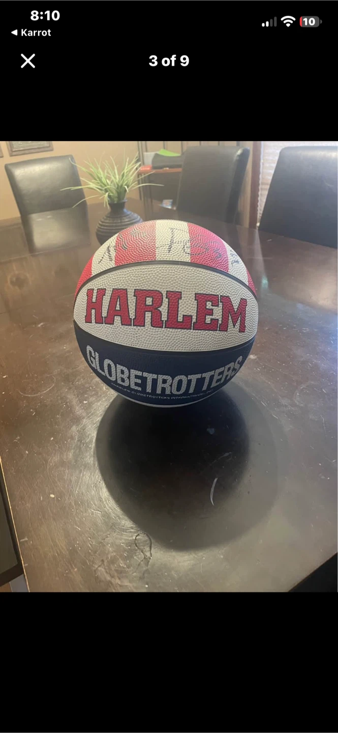 Harlem Globetrotters Autographed Basketball