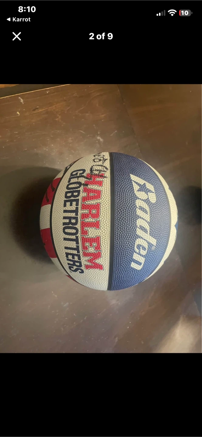 Harlem Globetrotters Autographed Basketball - photo 2