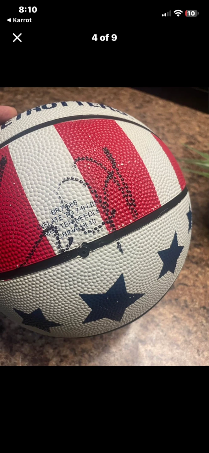 Harlem Globetrotters Autographed Basketball - photo 3