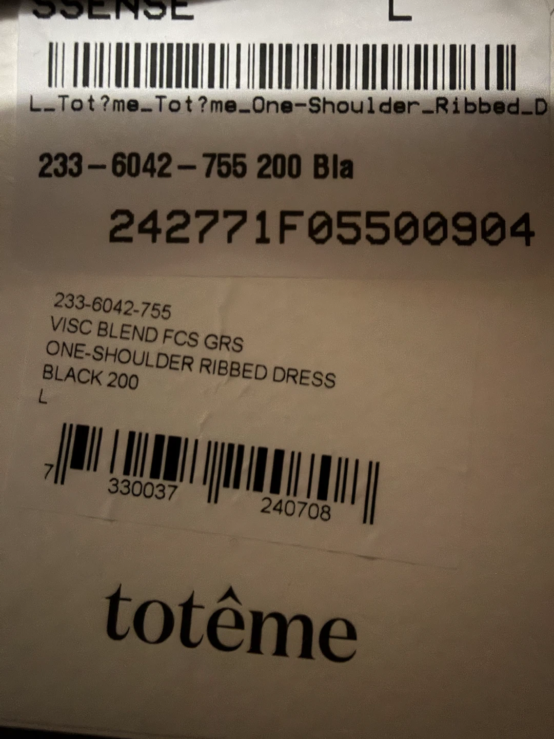 Toteme One-Shoulder Ribbed Dress - photo 3