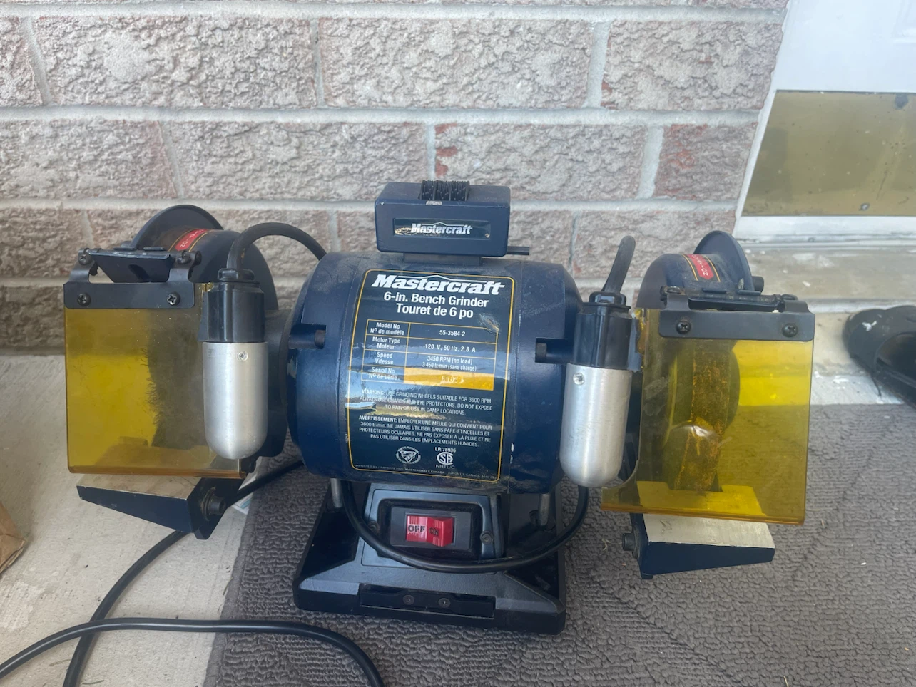 Mastercraft 6-inch Bench Grinder