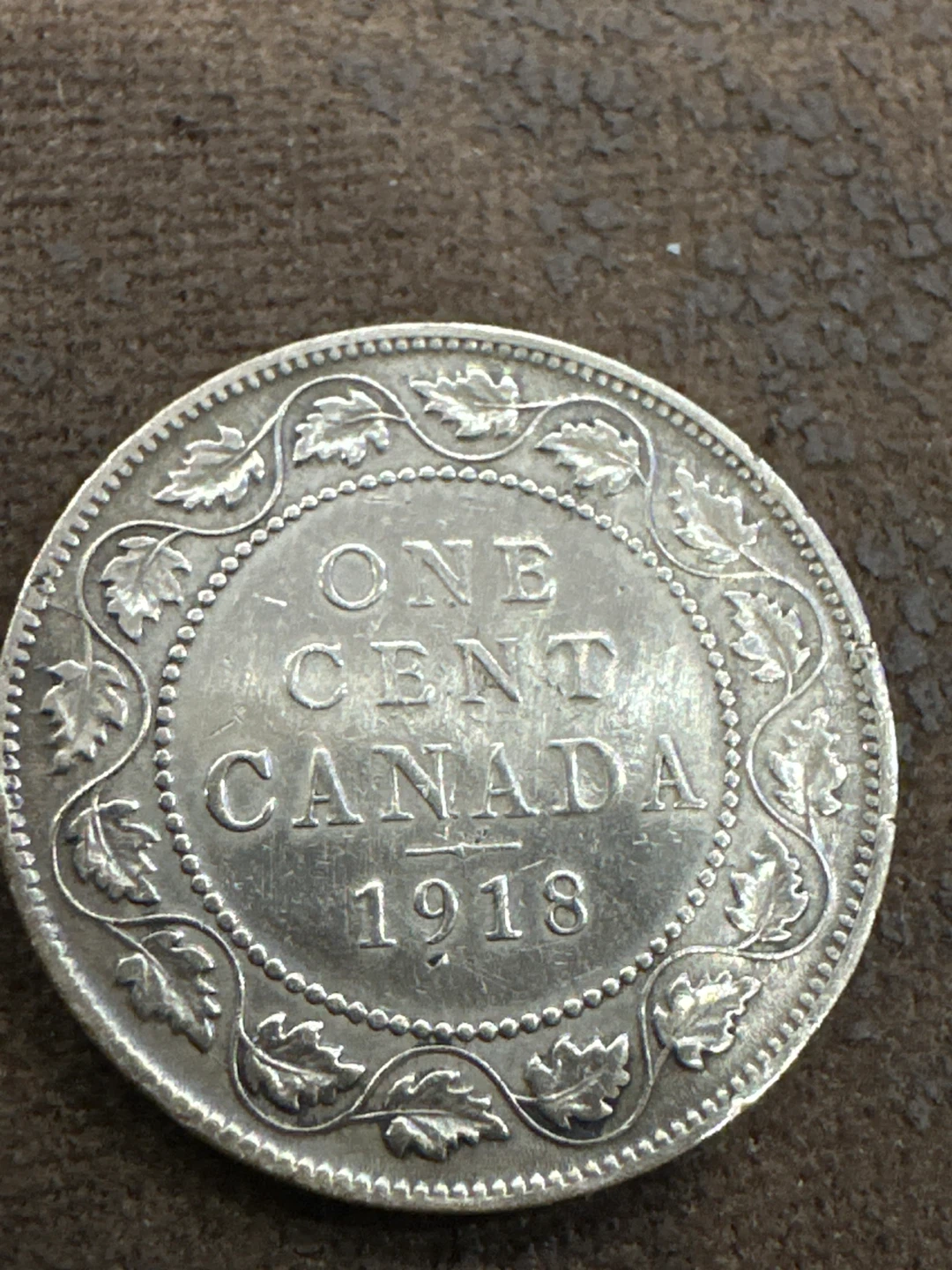1918 Canadian One Cent Coin