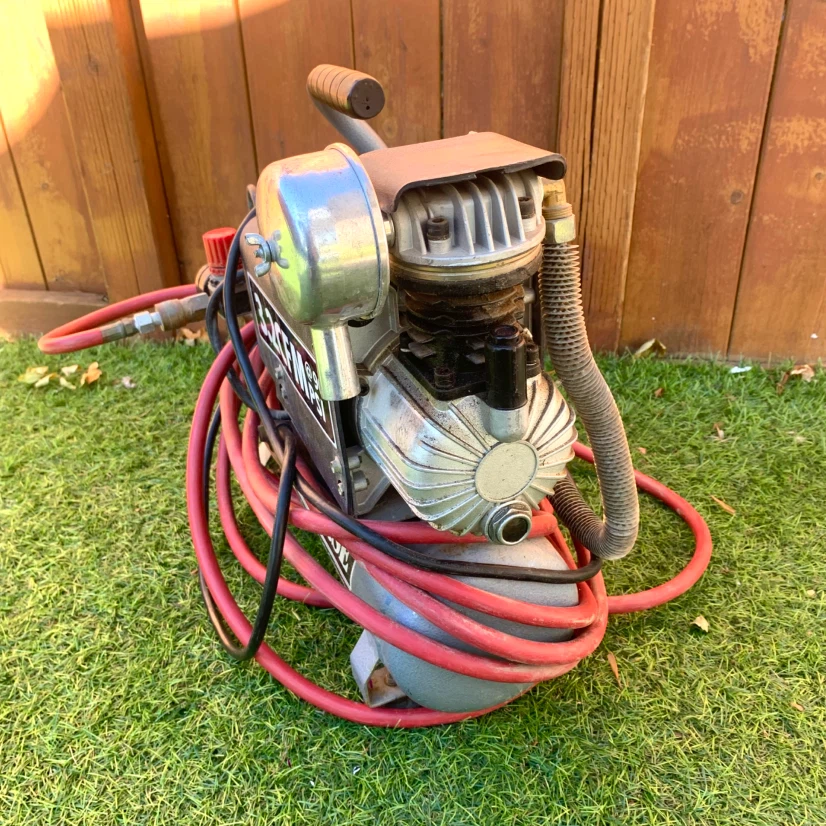 Portable Air Compressor 3.2 CFM 90 PSI Garage Workshop Air Tools - photo 3