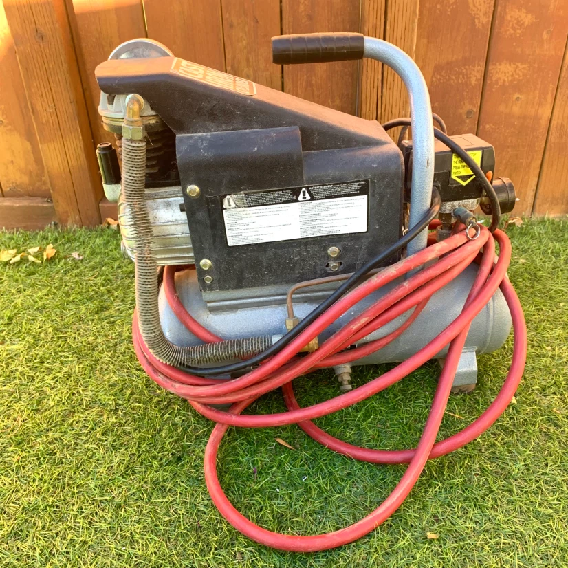 Portable Air Compressor 3.2 CFM 90 PSI Garage Workshop Air Tools - photo 4