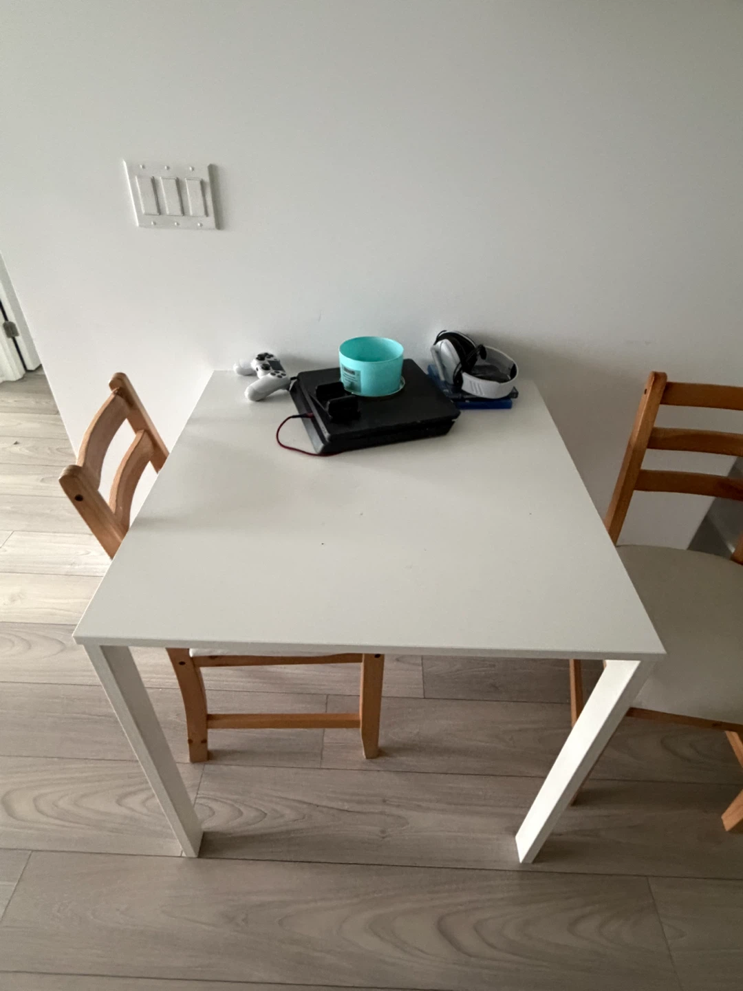 Wooden Dining table &  Chairs with Padded Seats