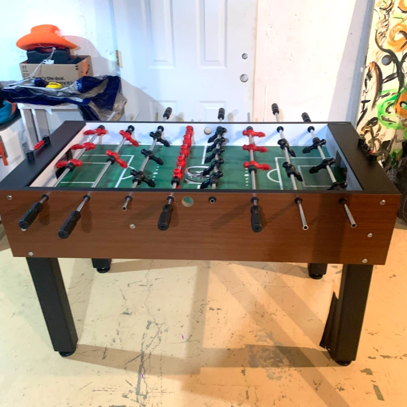 Foosball Table Soccer Game Table Indoor Arcade Game Room Toys - photo 2