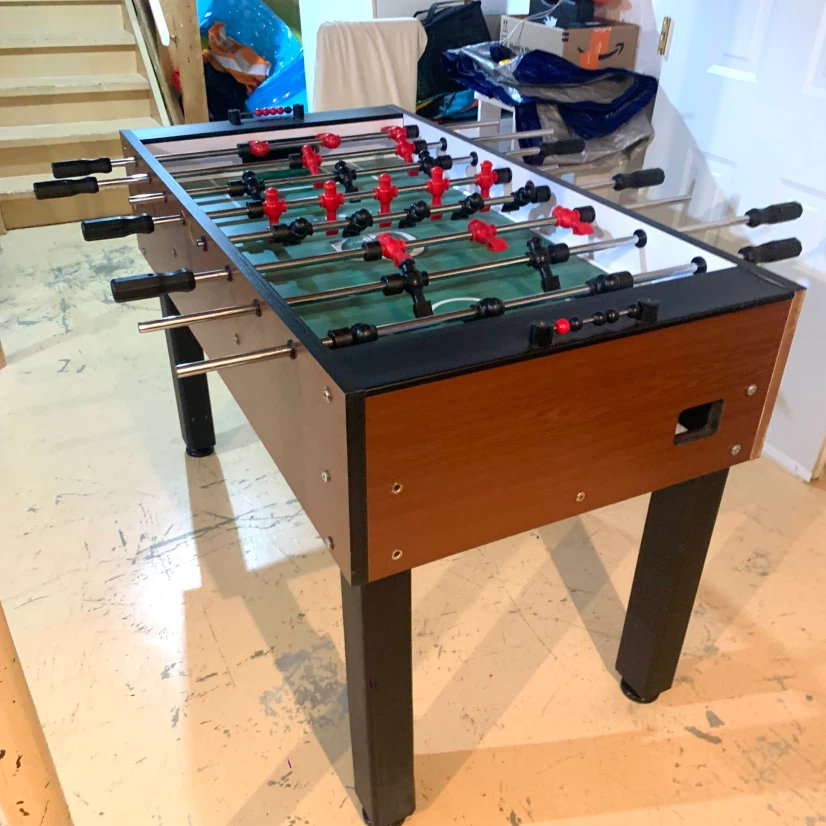 Foosball Table Soccer Game Table Indoor Arcade Game Room Toys - photo 3