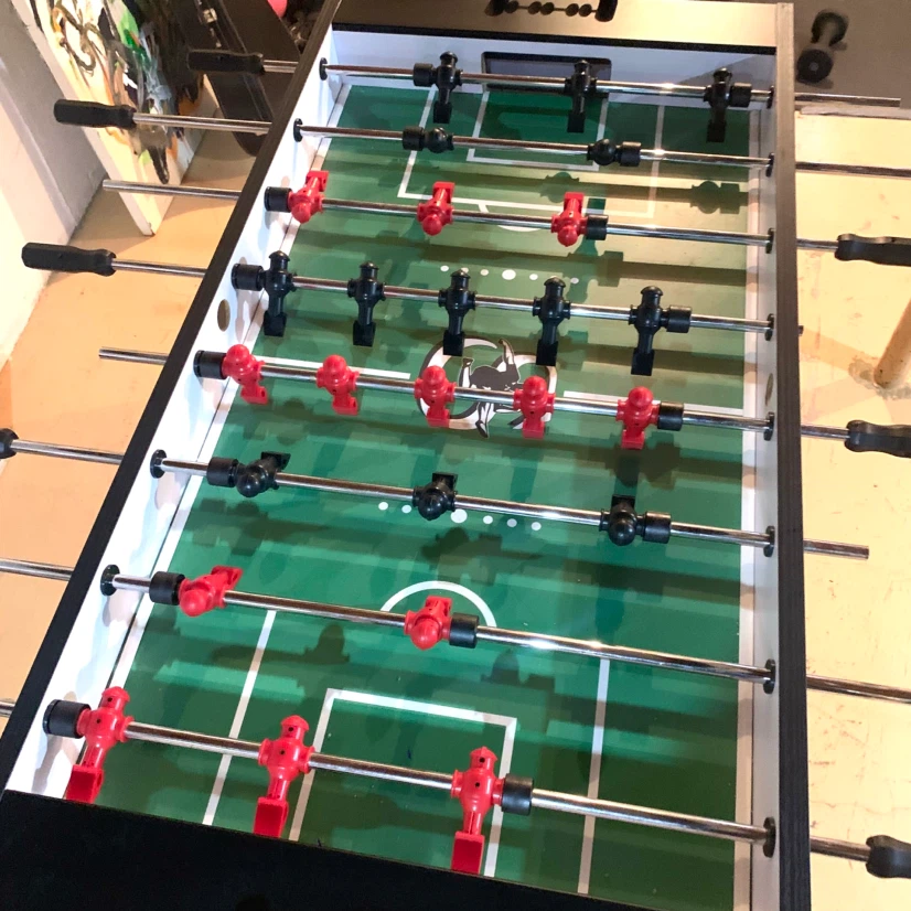 Foosball Table Soccer Game Table Indoor Arcade Game Room Toys - photo 5