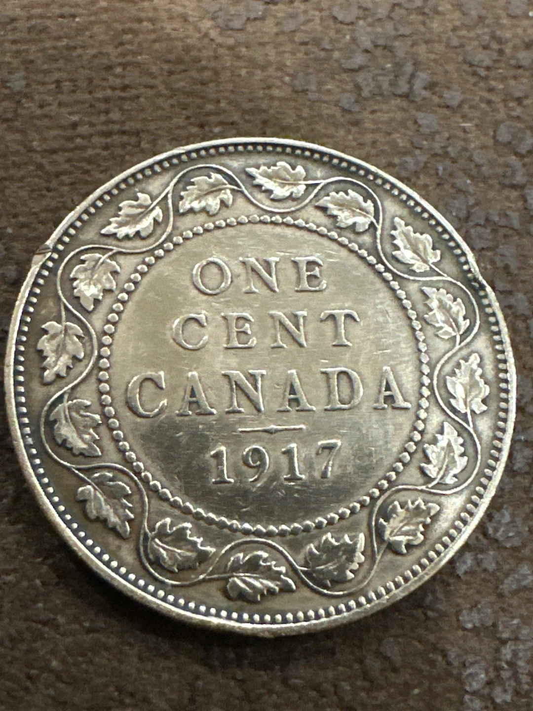 1917 Canadian One Cent Coin