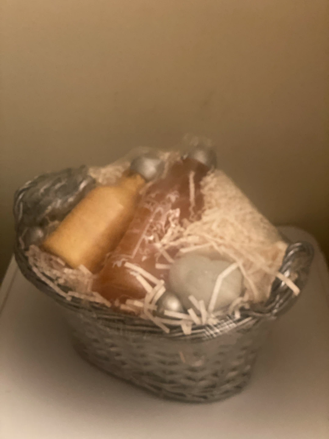 Decorative Gift Basket with Assorted Items