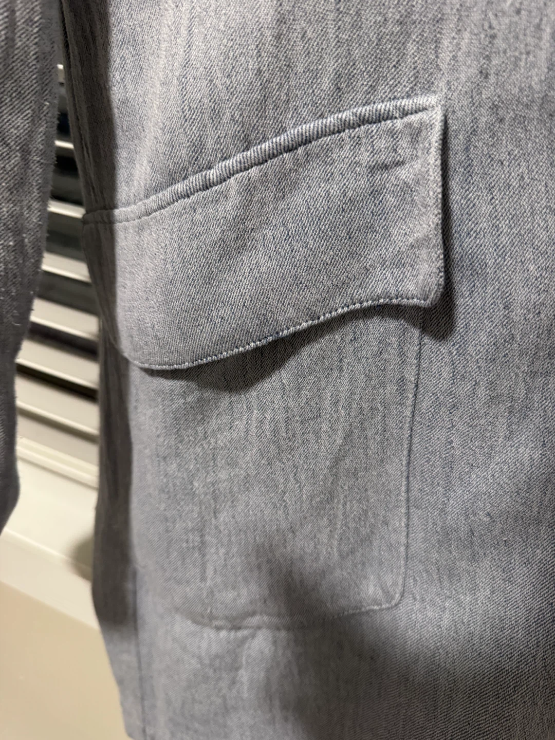 Zara light blue Button-Up Coat - photo 3