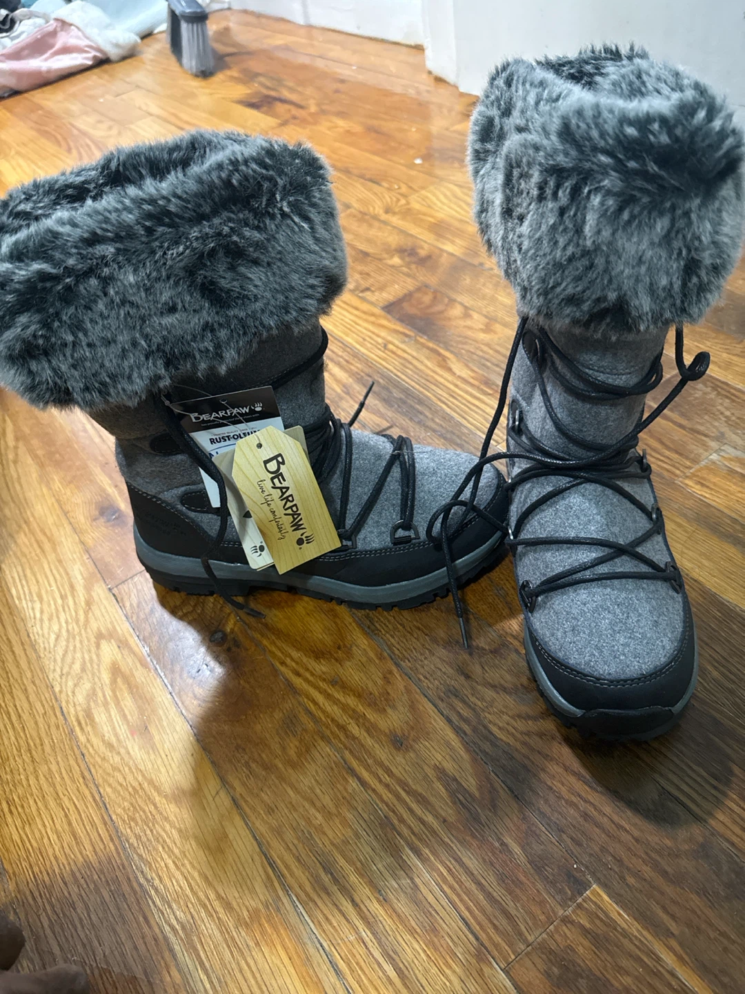 Bearpaw Gray Winter Boots
