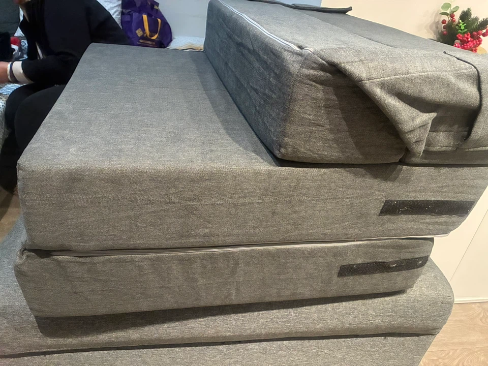 Foldable Grey Foam Floor Mattress