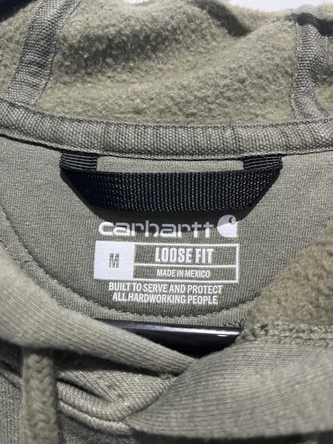 Carhartt Loose Fit Hoodie - Olive Green - Medium - photo 3