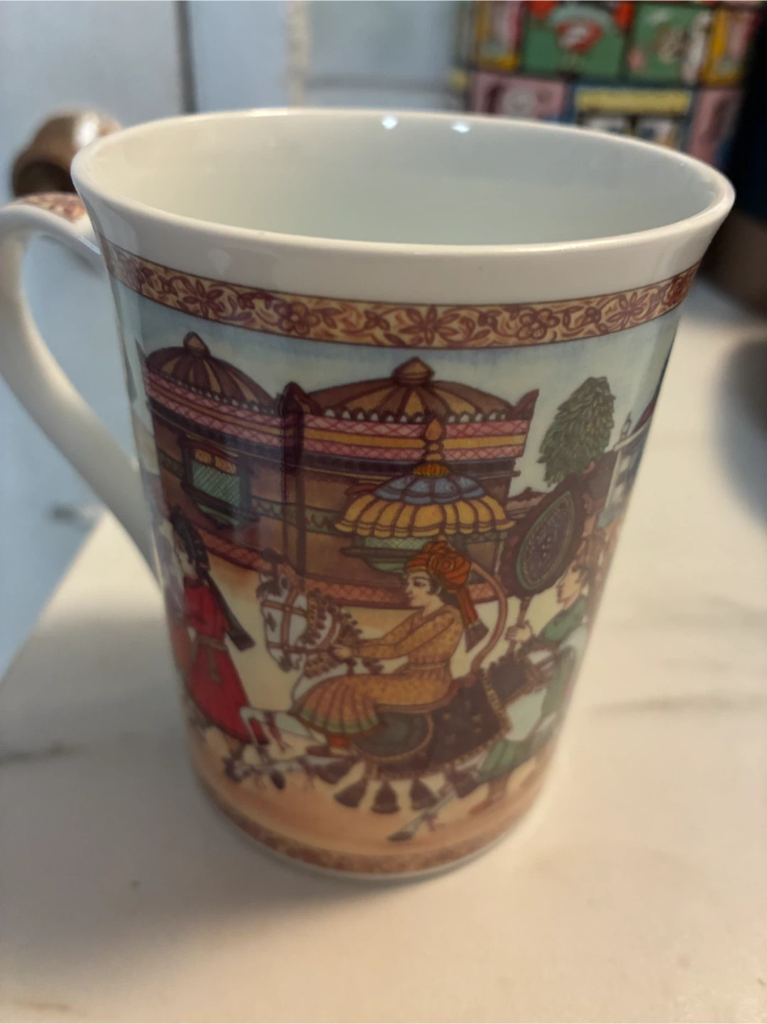 Traditional Indian Art Ceramic Mug