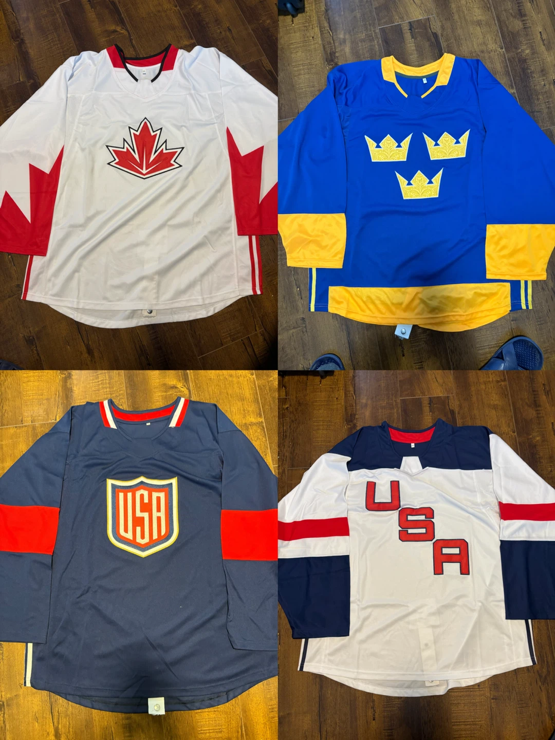 Selection of Professional Hockey Jerseys