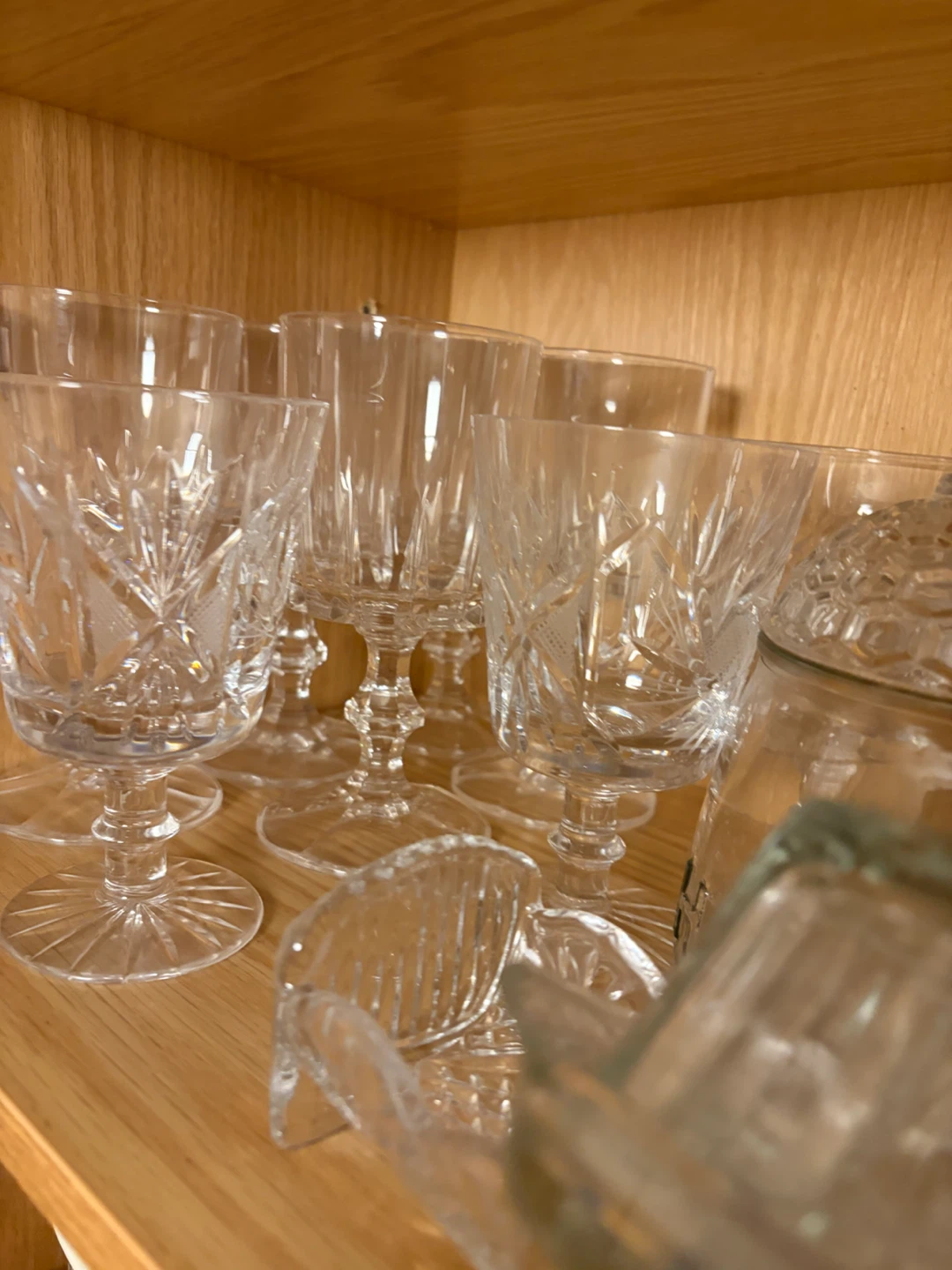 Glass tea infuser and assorted crystal glassware - photo 3