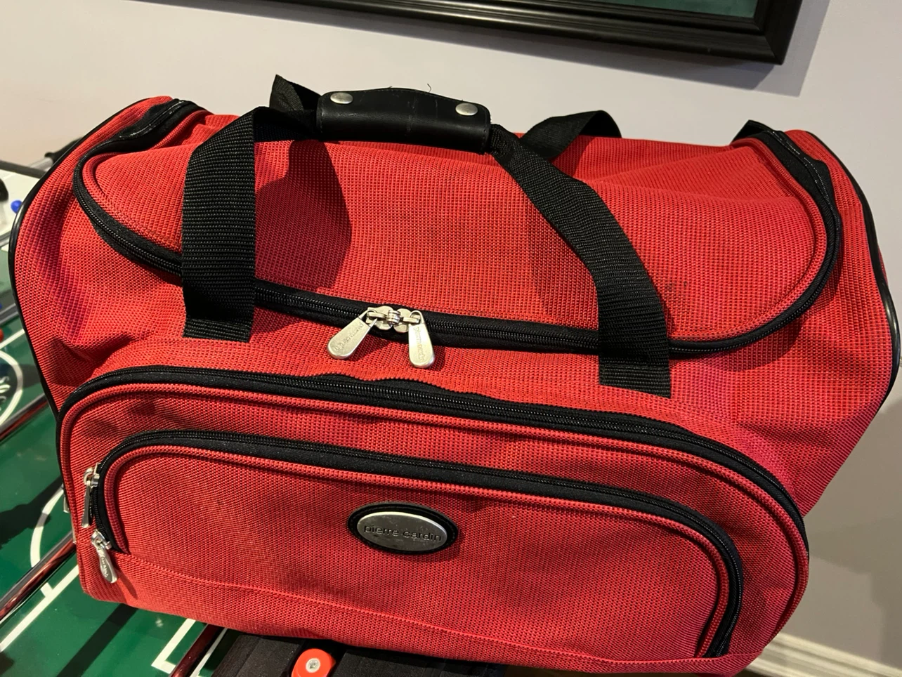 Pierre Cardin Red Duffel Bag