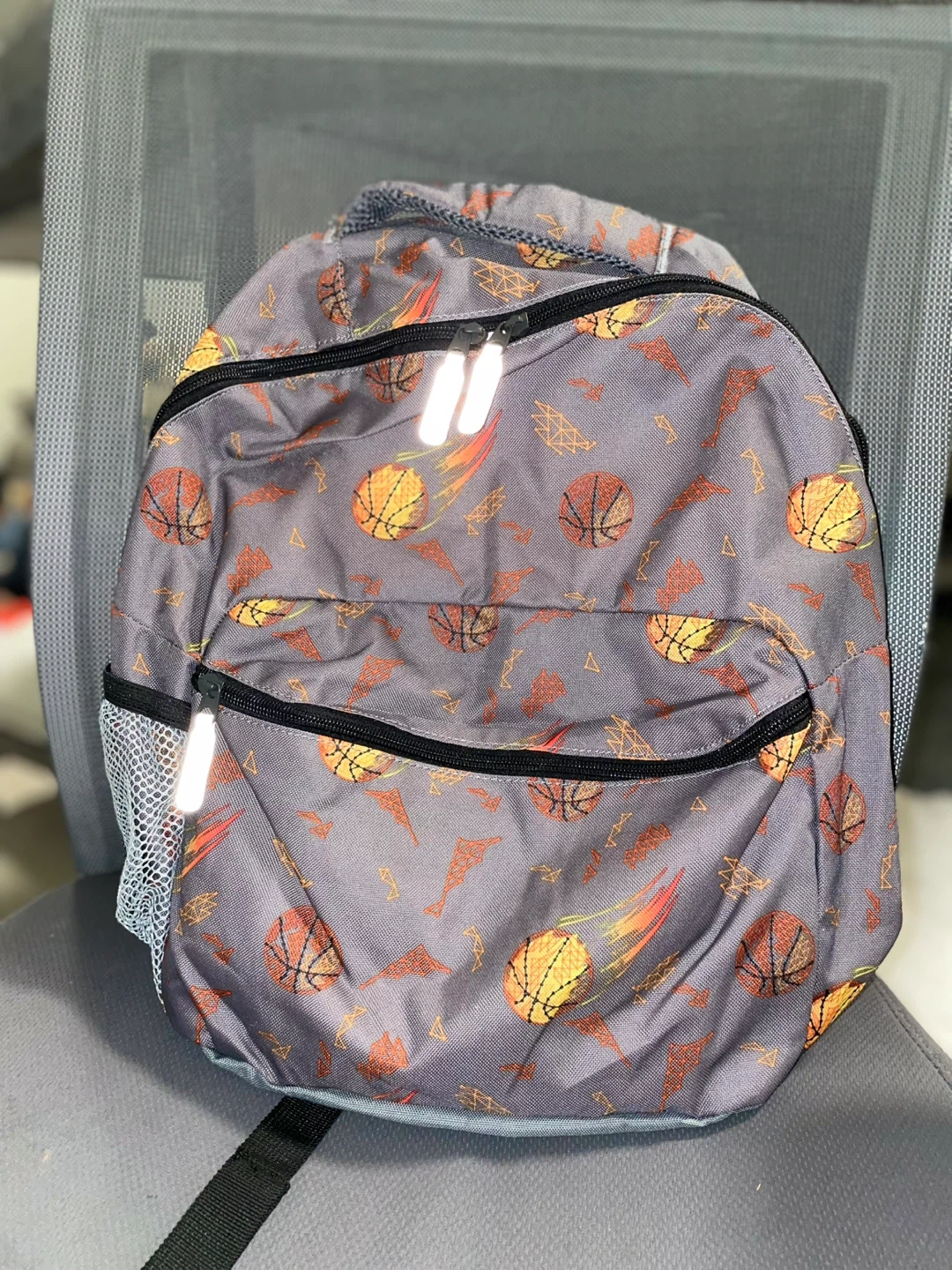 Basketball print backpack