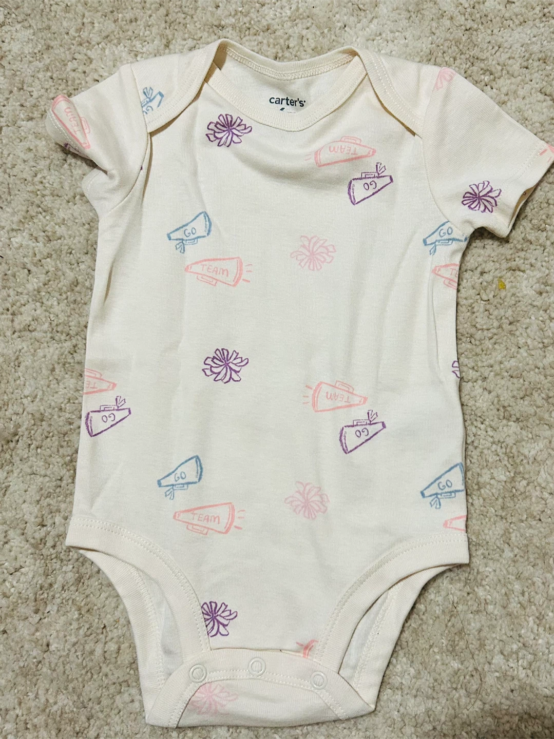 Carter's Cheerleader Baby Bodysuit 6M