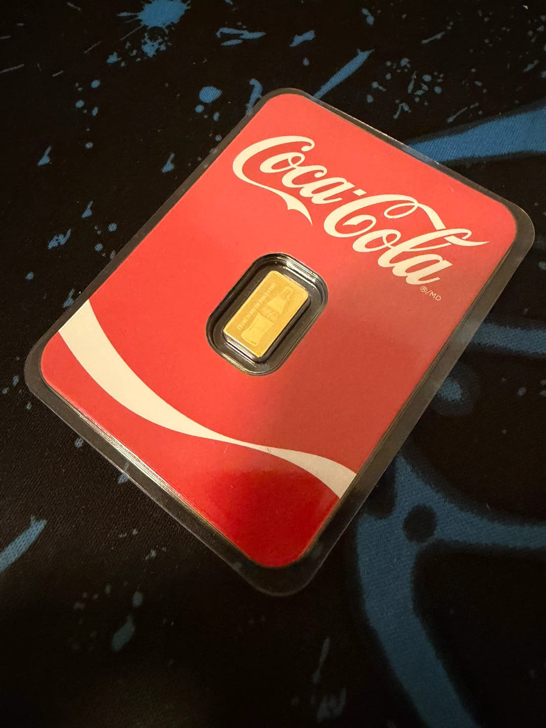 Rare Official Coca-Cola Collectible Gold Bar 1/2g