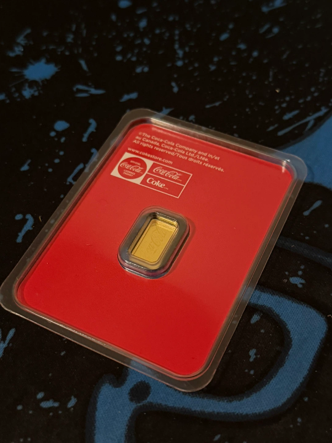 Rare Official Coca-Cola Collectible Gold Bar 1/2g - photo 2