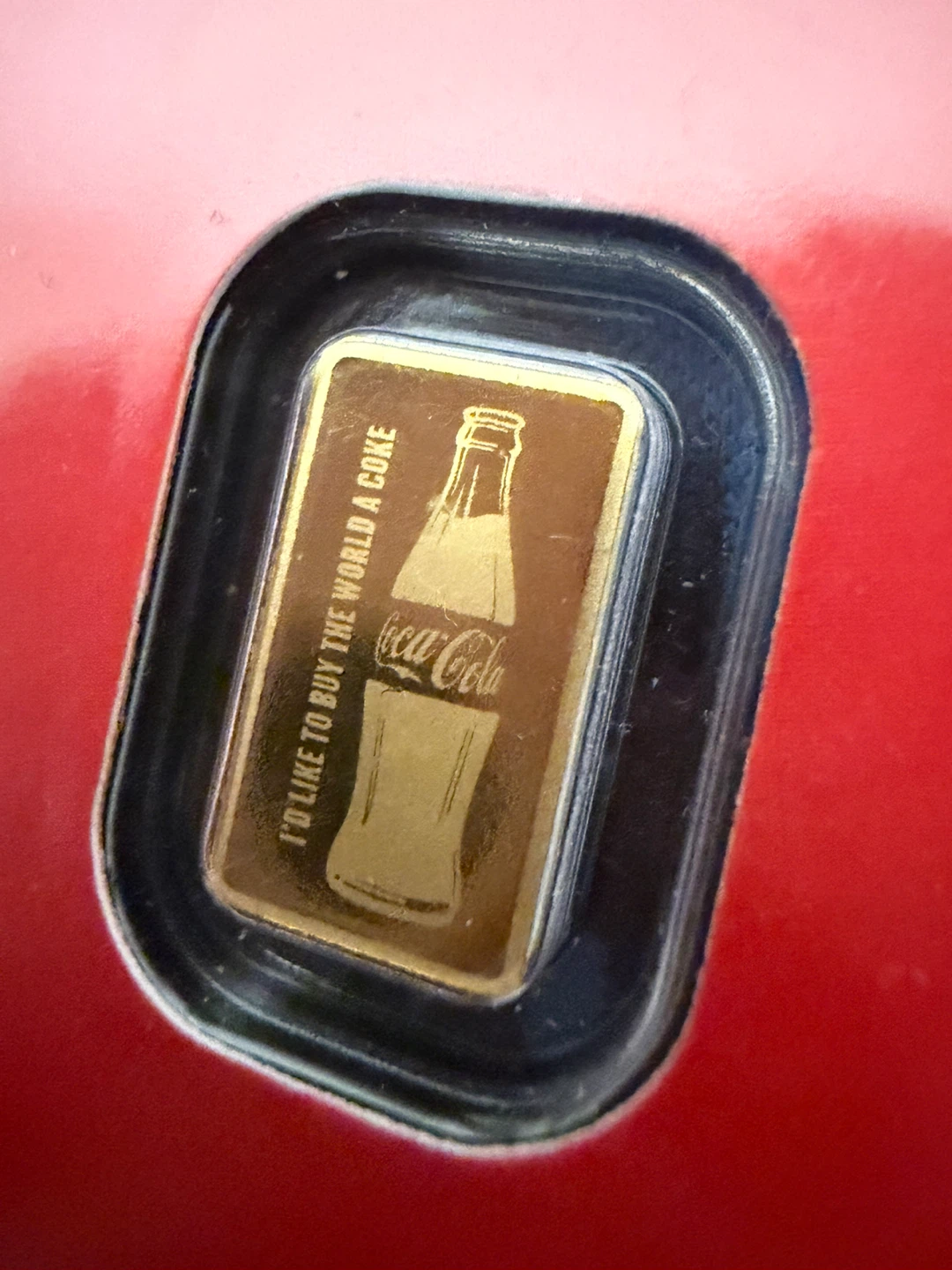 Rare Official Coca-Cola Collectible Gold Bar 1/2g - photo 4