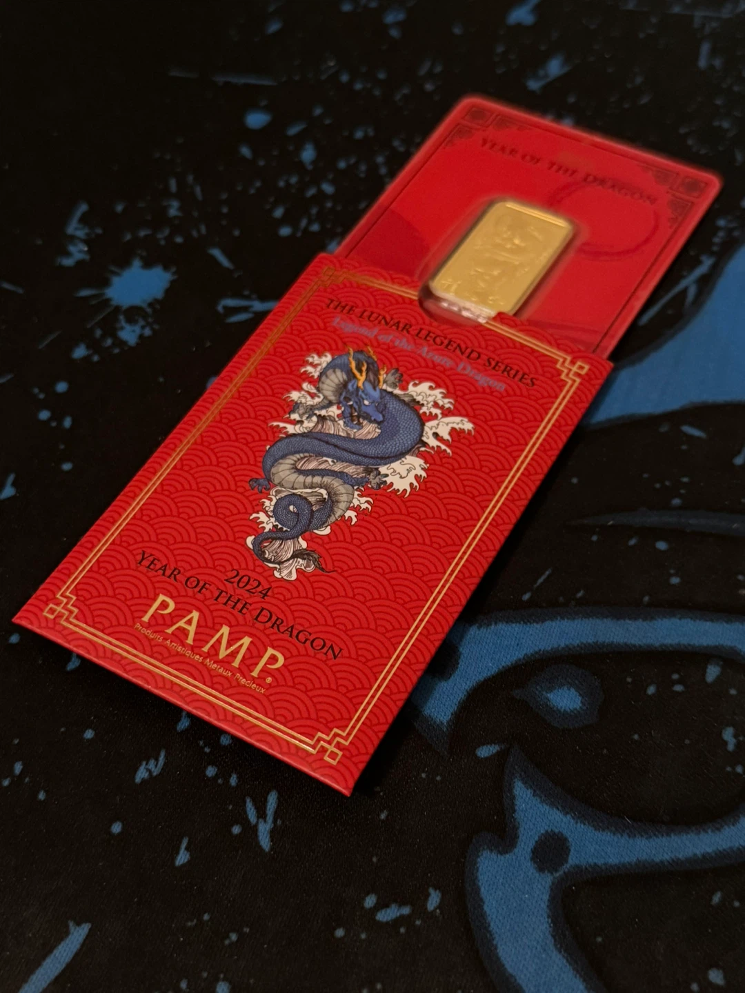 PAMP 2024 Year of the Dragon 10g Gold Bar