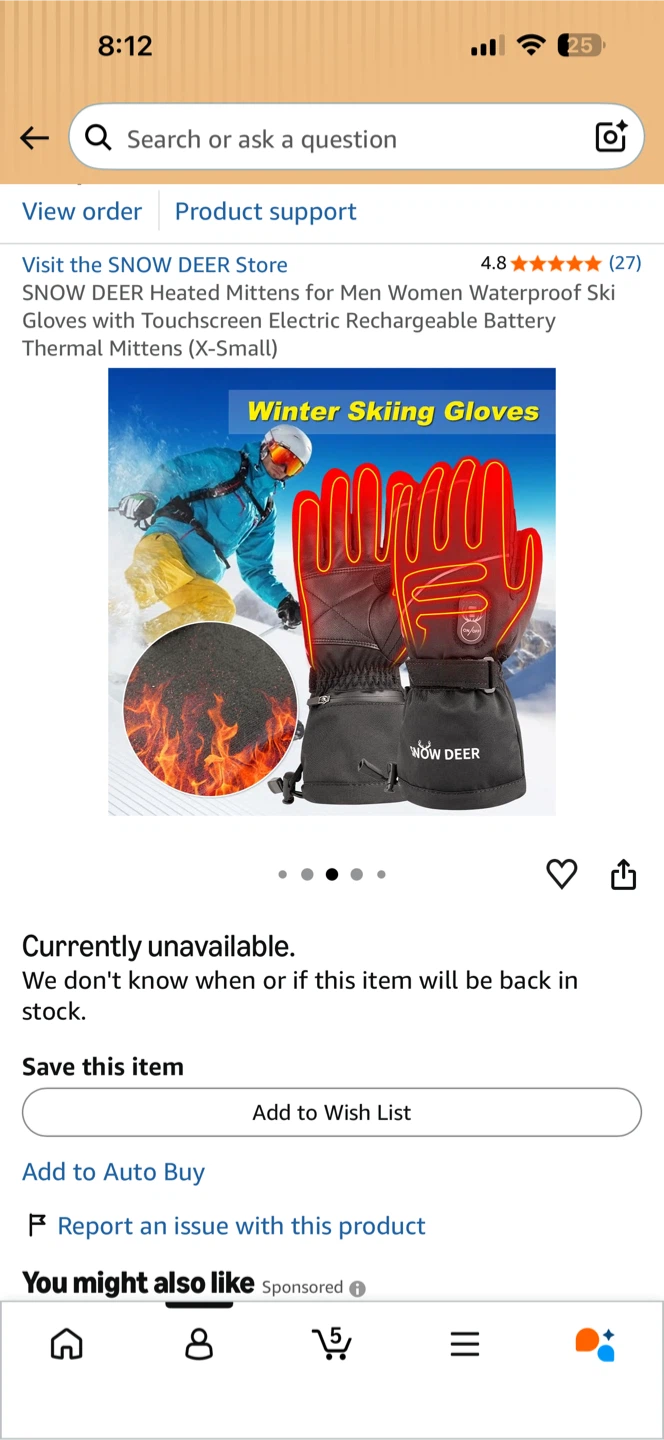 SNOWDEER Heated Gloves X-Small - photo 3