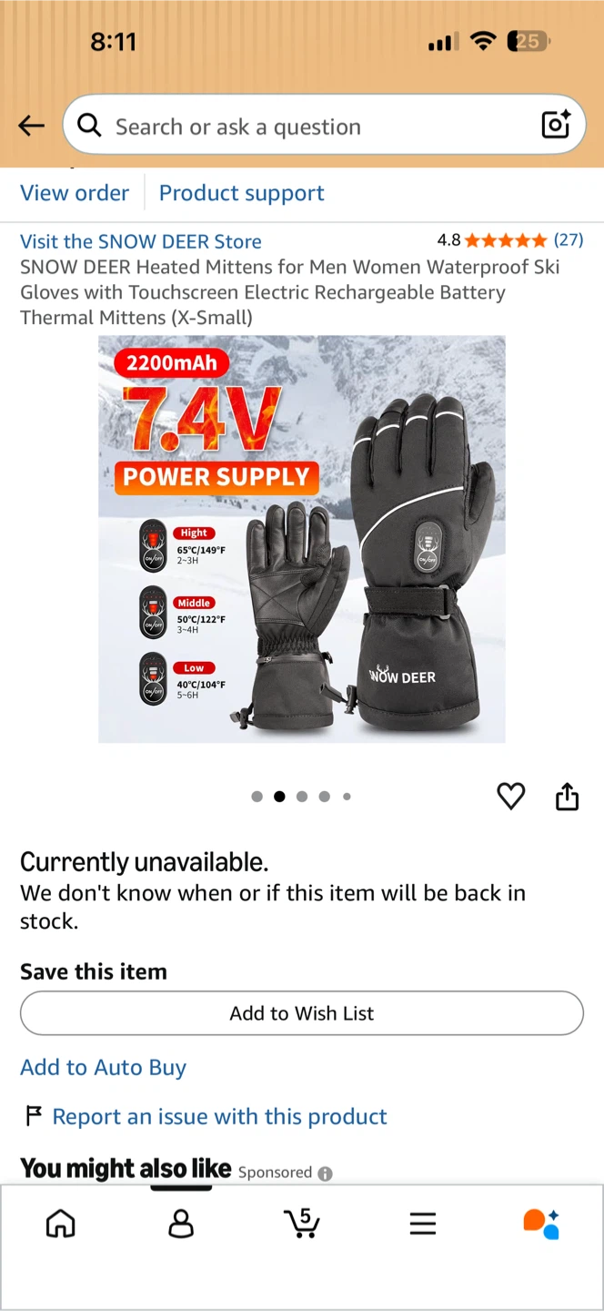 SNOWDEER Heated Gloves X-Small - photo 4