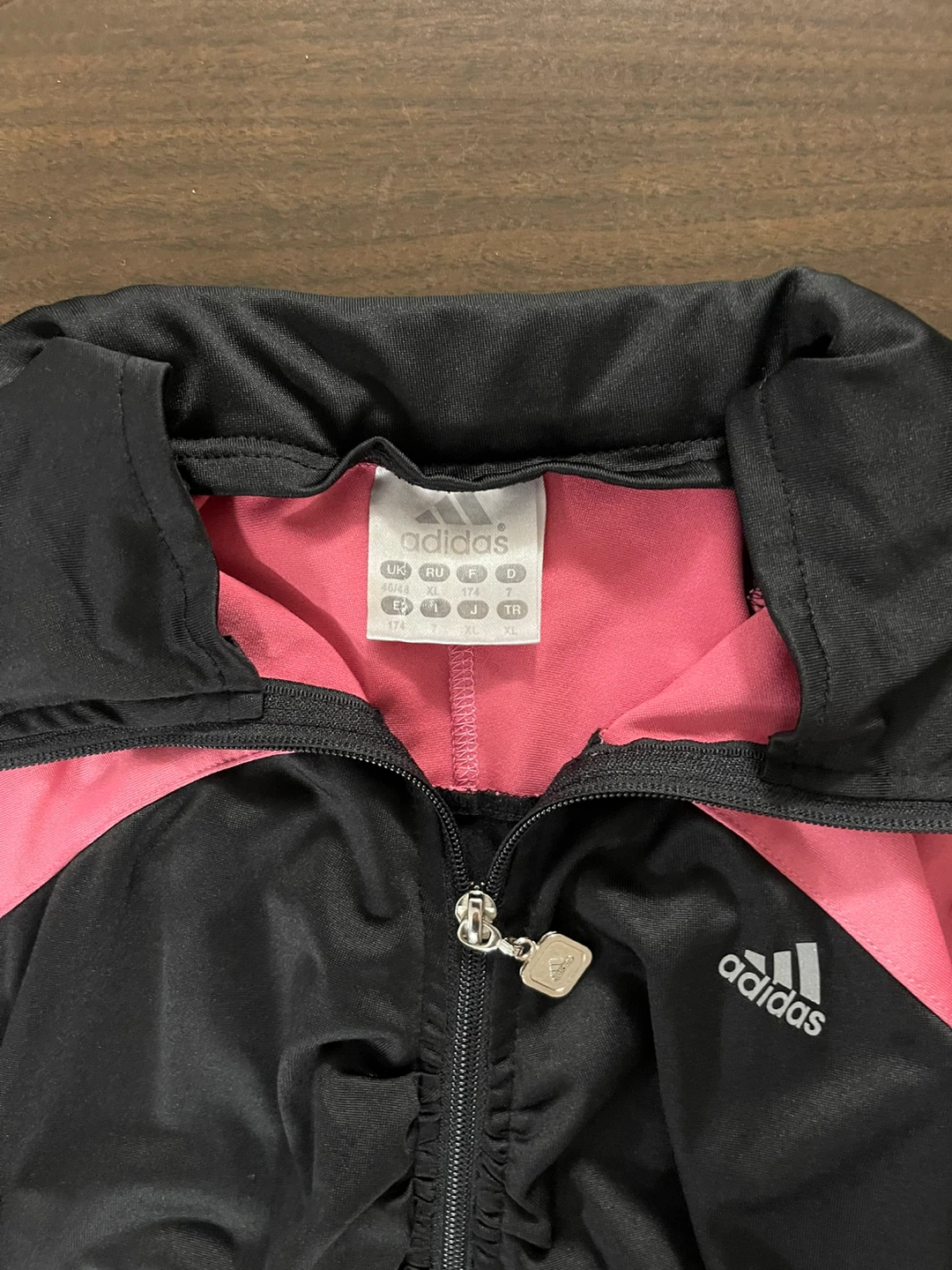 Adidas Pink and Black Track Jacket - photo 2