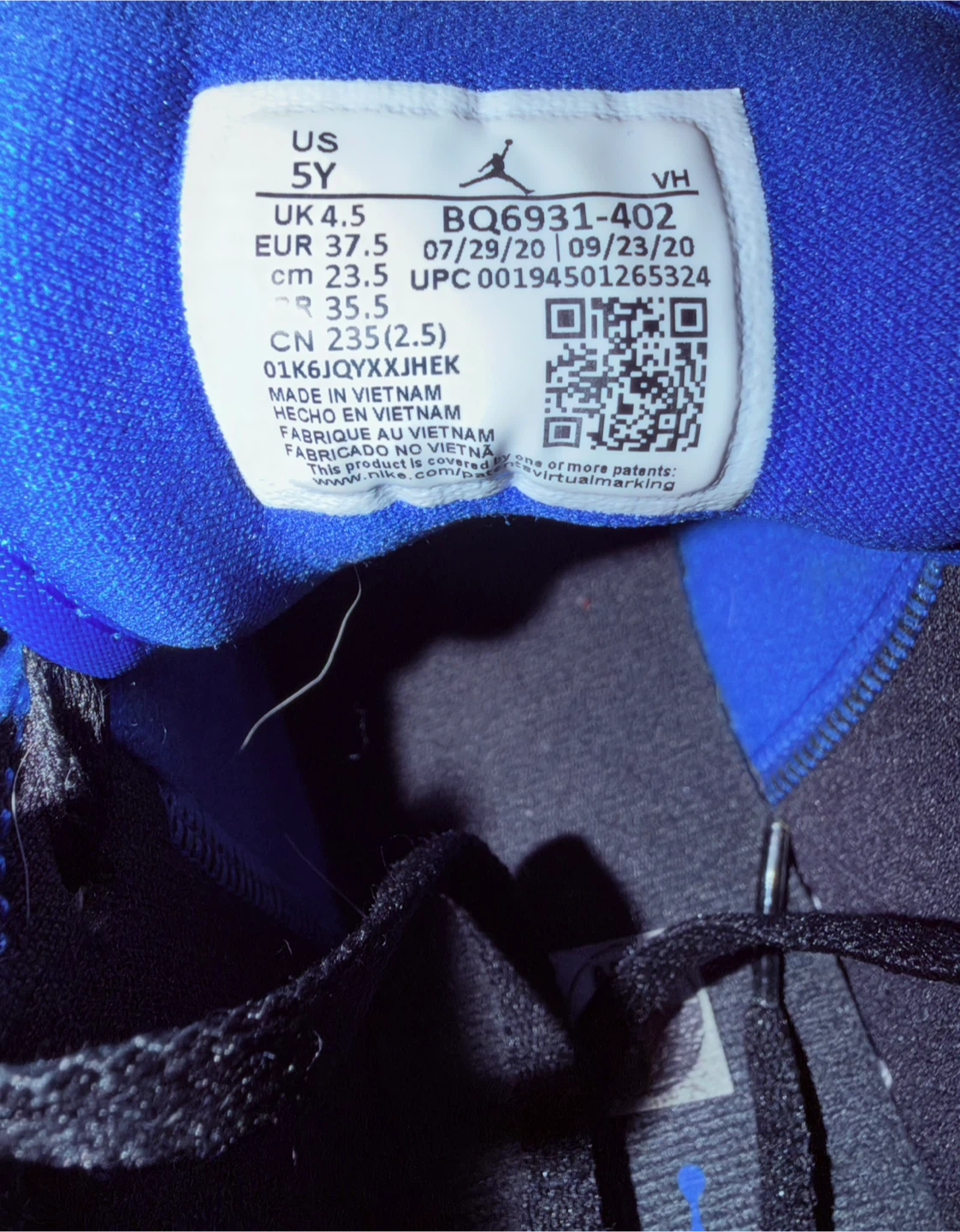 Air Jordan 1 Mid Royal Blue White Size 5Y - photo 3