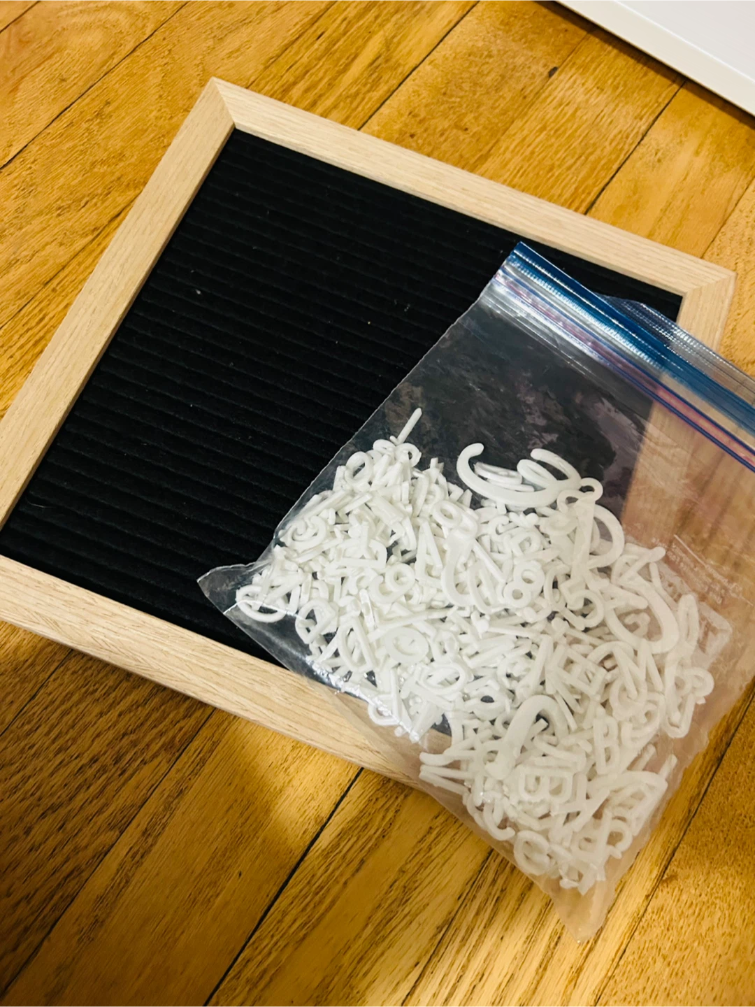 Black Letter Board with White Letters