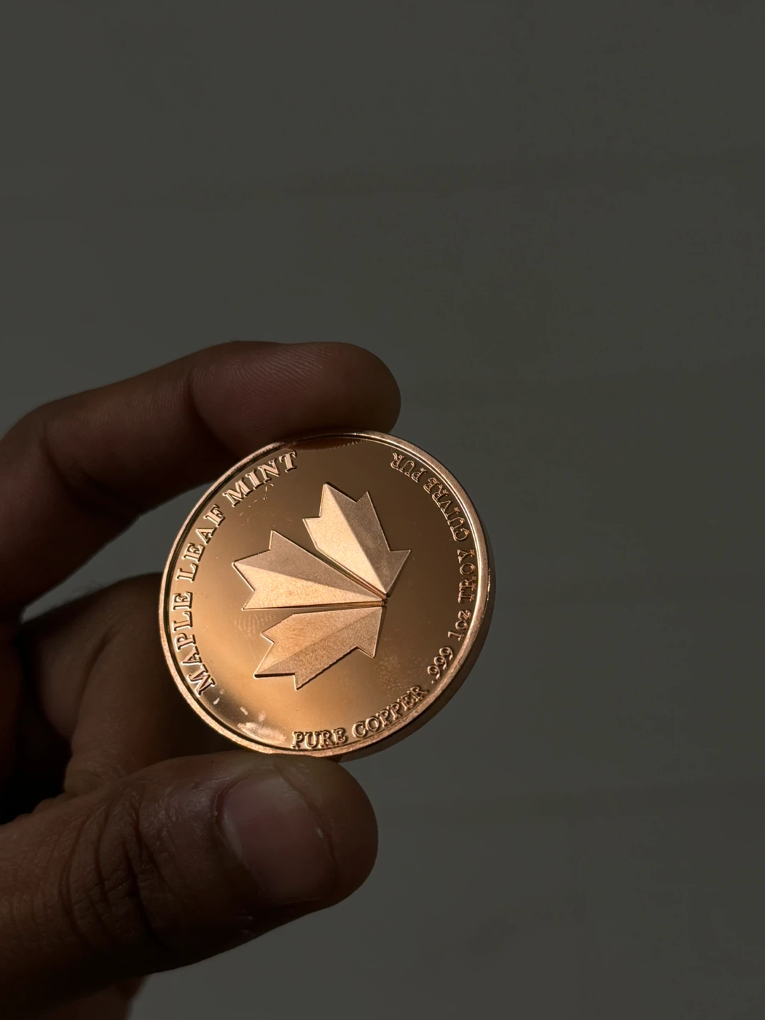Maple Leaf Mint Indigenous Warrior 1oz Pure Copper Round - photo 2