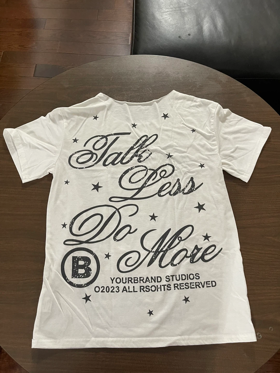 Off Shoulder Yourbrand Studios Graphic T-Shirt - photo 2