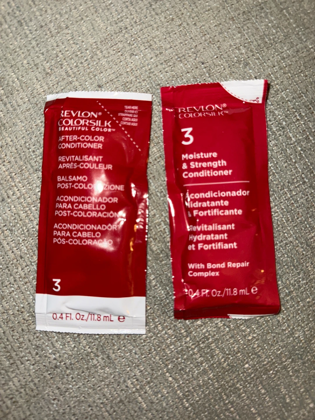 2 Revlon Colorsilk After-Color Conditioner Packets