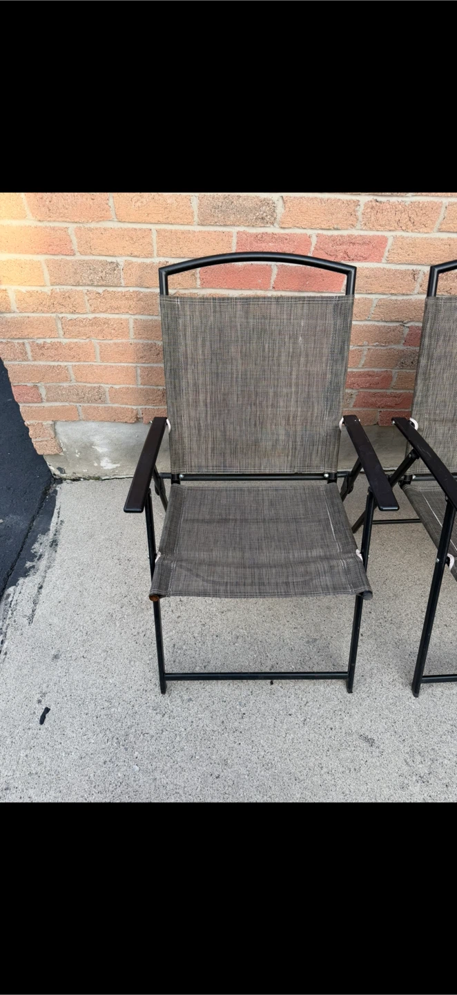 3 Pieces - Foldable Weather-Proof Chairs - photo 4