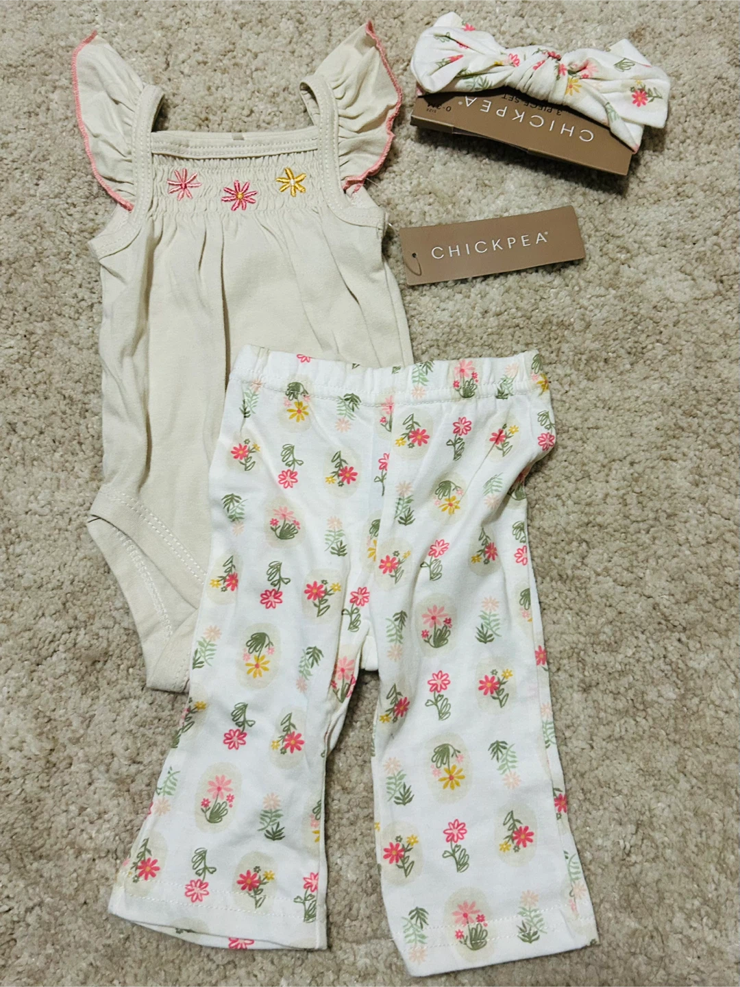 Chickpea 3-Piece Baby Outfit Set