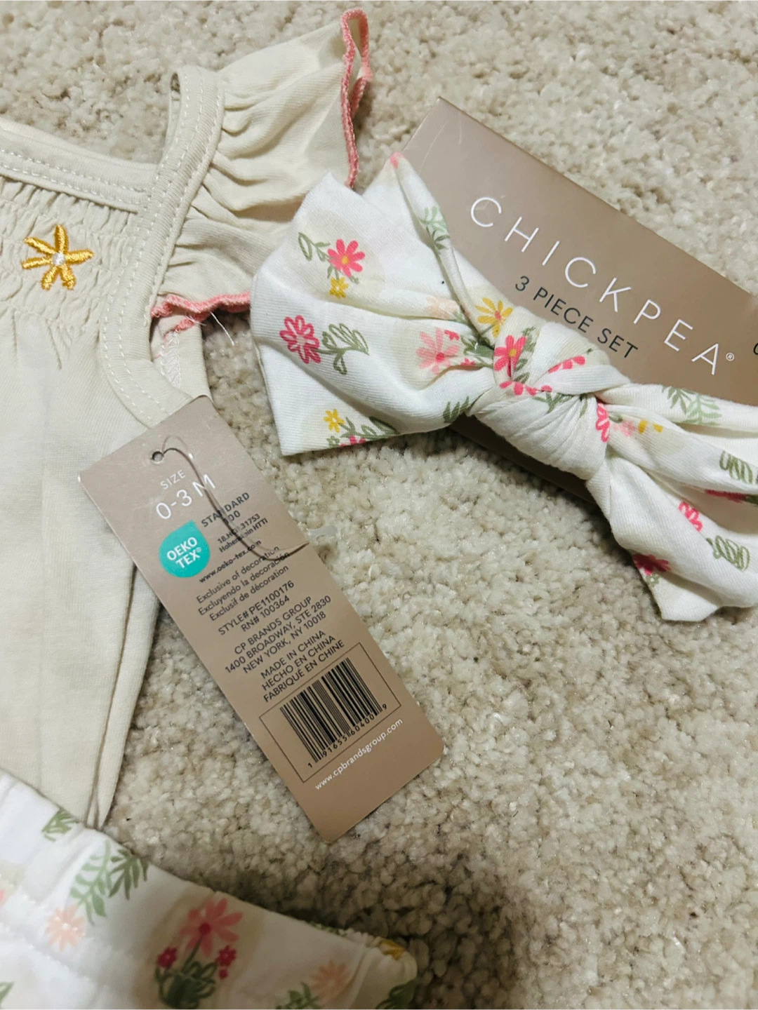 Chickpea 3-Piece Baby Outfit Set - photo 4