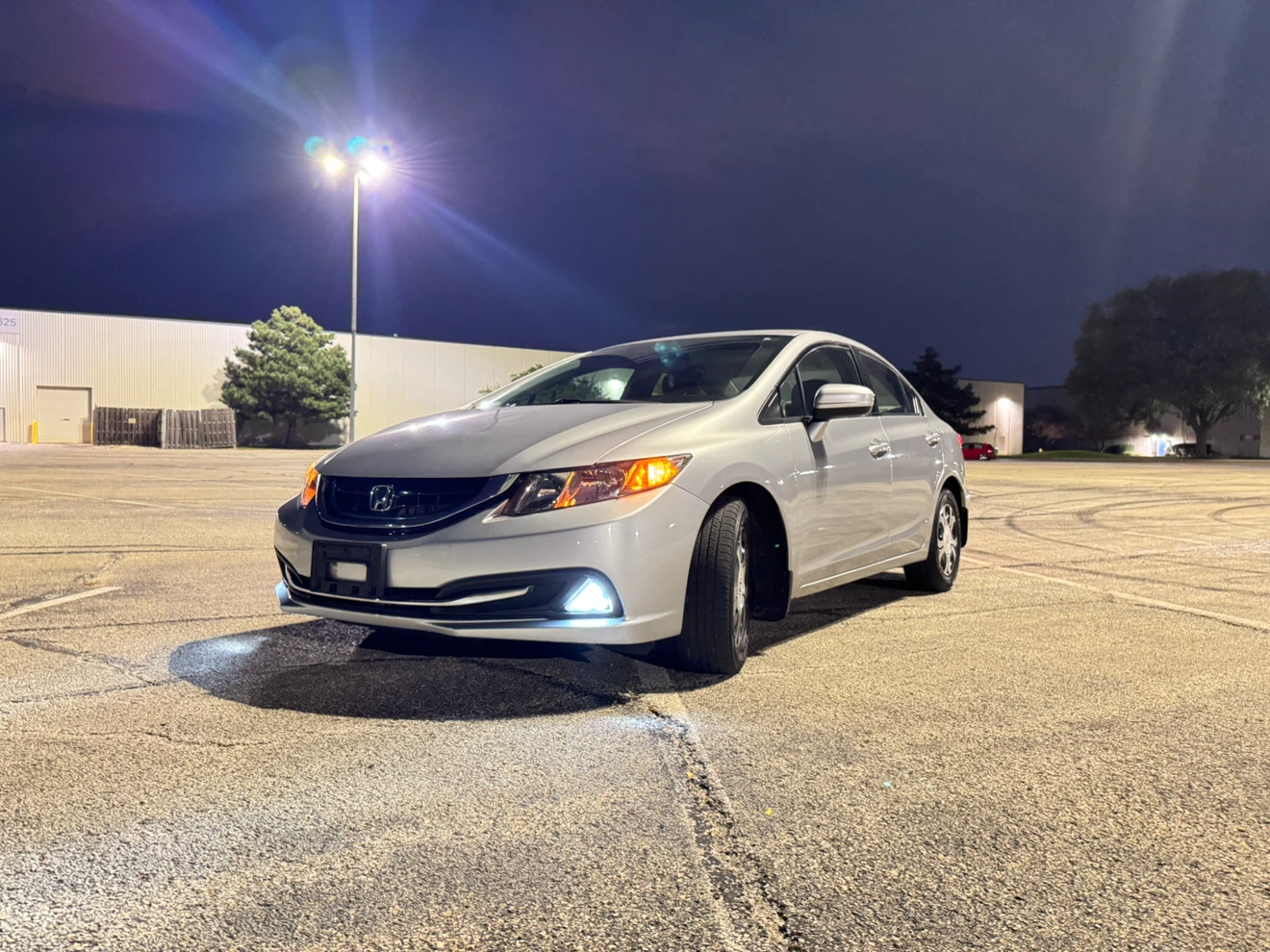 2015 Silver Honda Civic Sedan Hybrid