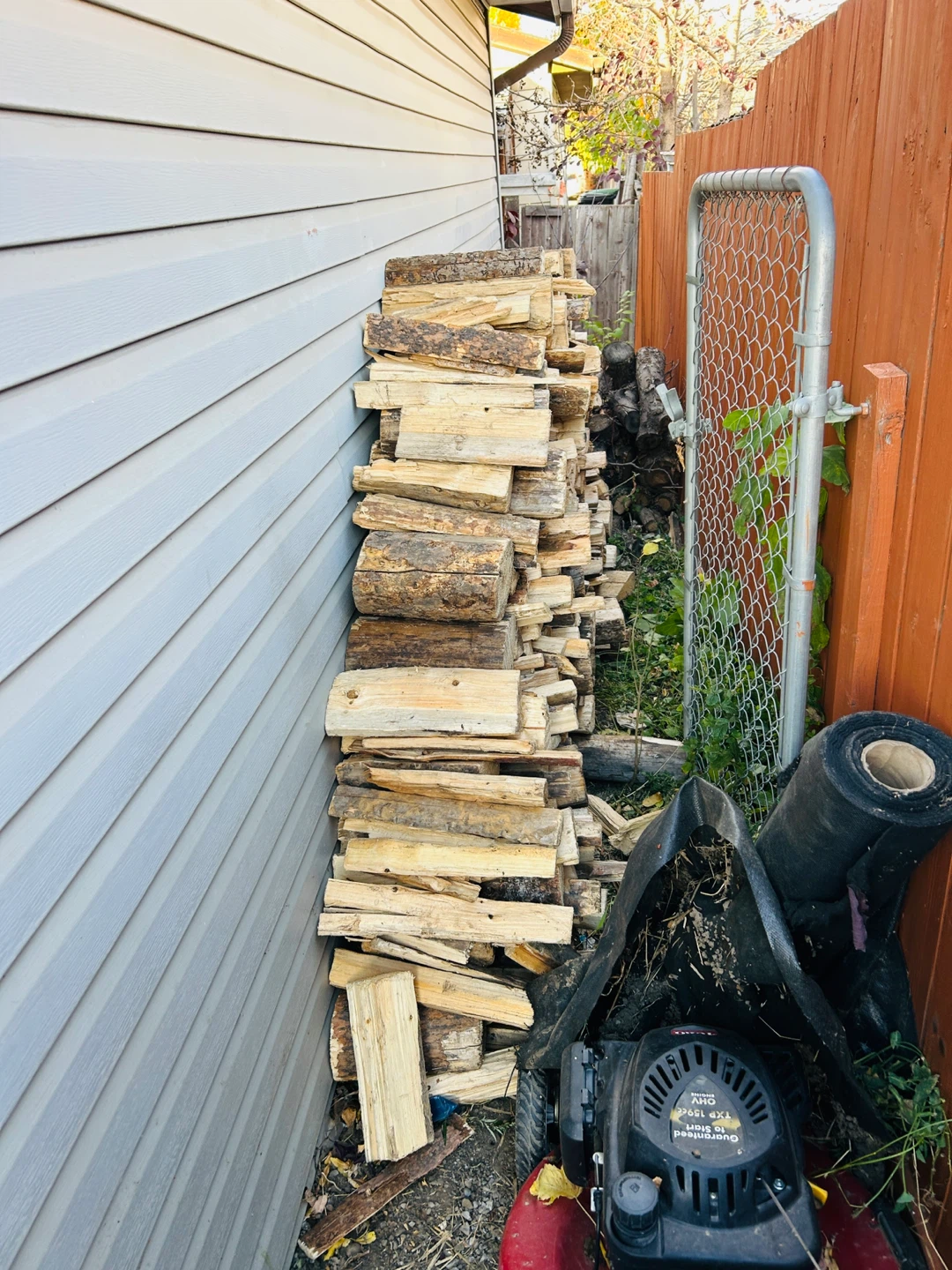 Seasoned firewood pile - photo 4
