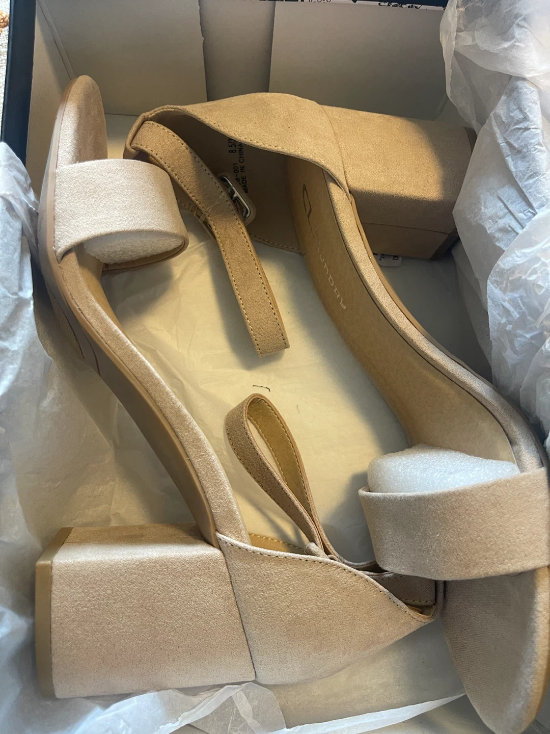 CL by Laundry Nude Block Heel Sandals - photo 3