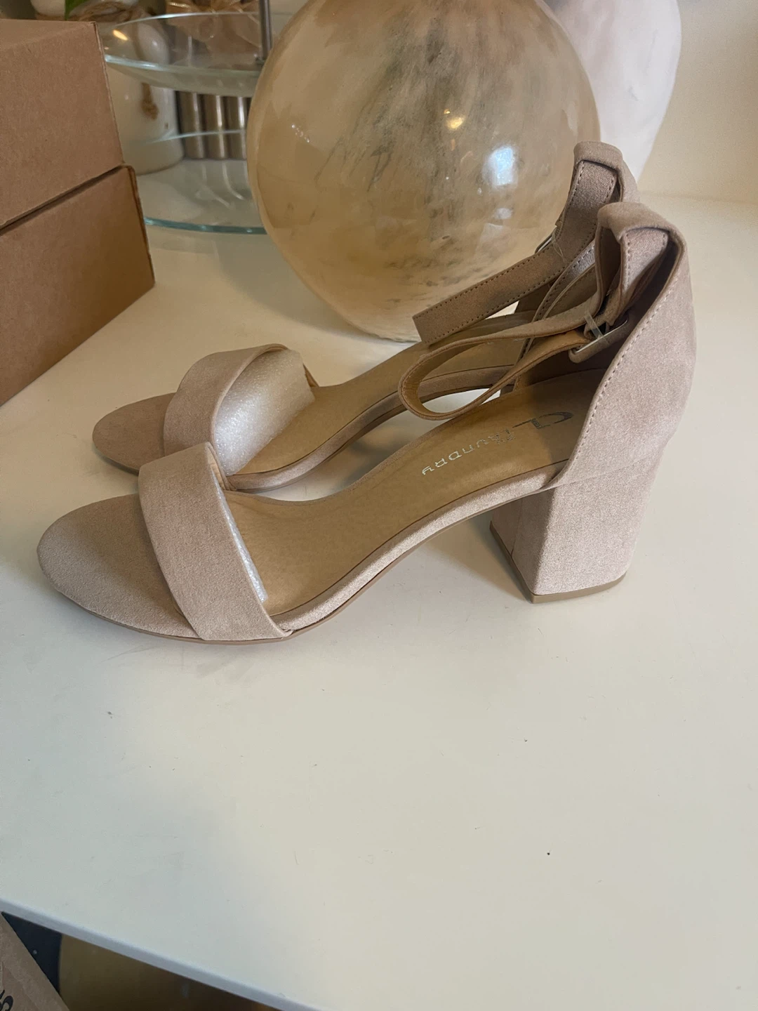 CL by Laundry Nude Block Heel Sandals - photo 4