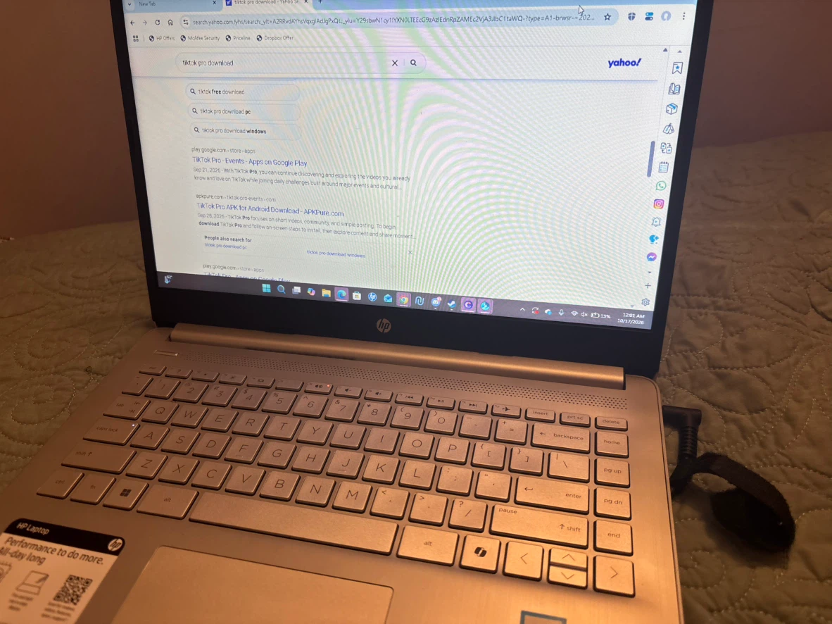 HP Laptop Silver