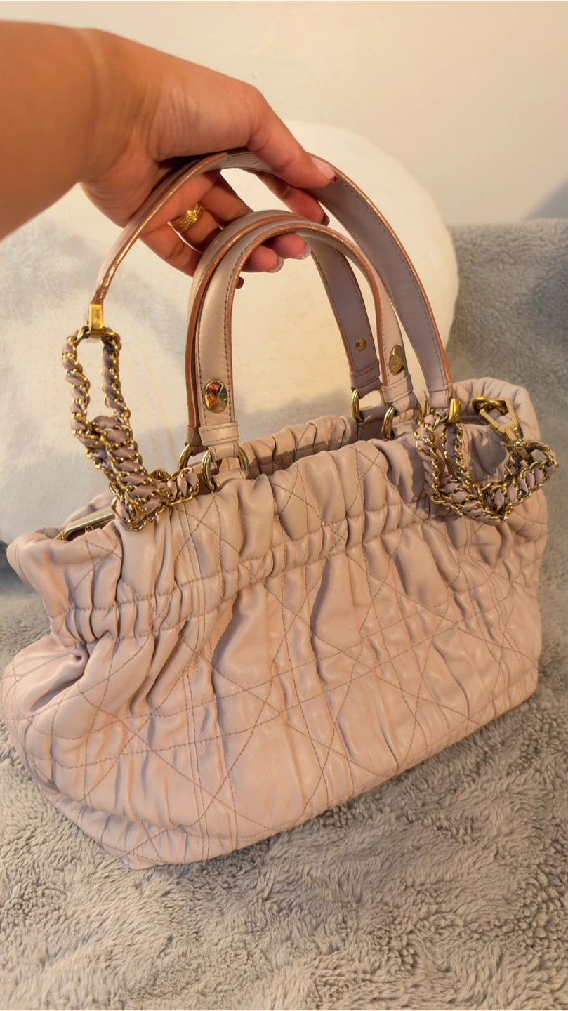 Christian Dior quilted leather handbag